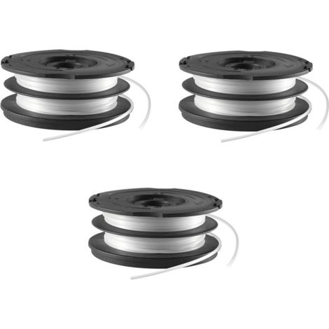 Multipack da 3 rocchetti e filo reflex plus 1,5 mm a6495 black+decker (1/2)