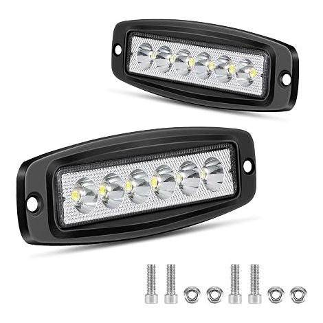 Recessed LED Work Light 18 W 12 V 24 V (1/5)