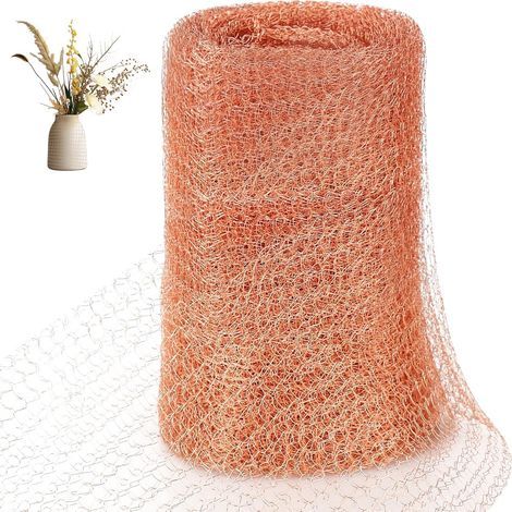 Reine Kupfergeweberolle, verwendet als Insektenschutzmittel, 127 mm x 12 Meter, wehrt effektiv Schnecken, Mäuse, Fledermäuse, Vögel und Insekten ab. (1/5)