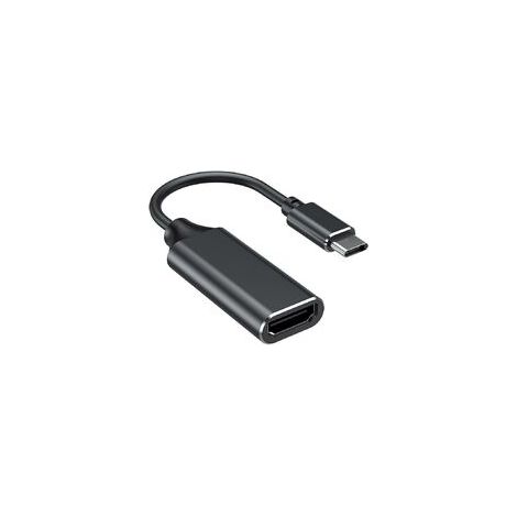USB-C-zu-HDMI-Adapter, USB-Typ-C-zu-HDMI-4K-Adapter (Thunderbolt 3-kompatibel) mit Audio-Video-Ausgang für MacBook Pro 2018/2017, iPad Pro 2018, Samsung Note 9/S9, Huawei Mate 20 usw. (Schwarz) (1/5)