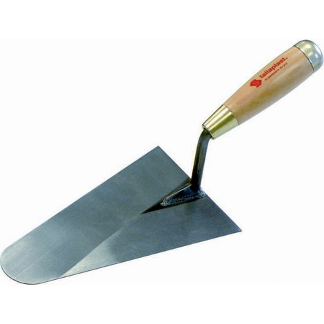GLÄTTEKELLE MIT RUNDEM ENDE, GESCHWEISST, 18 CM, HOLZSTIEL TALIAPLAST - 430801