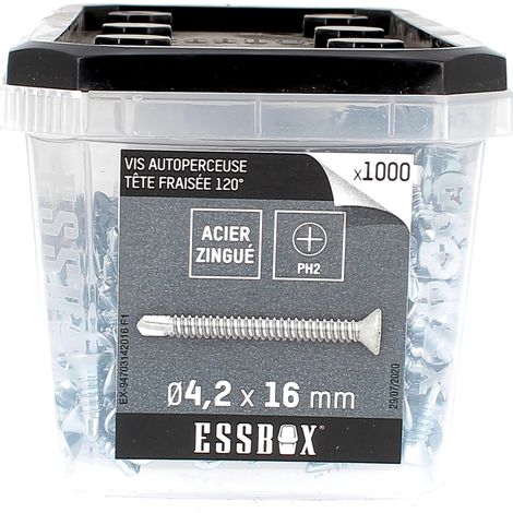 ESSBOX de 1000 Autoperceuses TFC 4.2X16 Zingué (1/2)