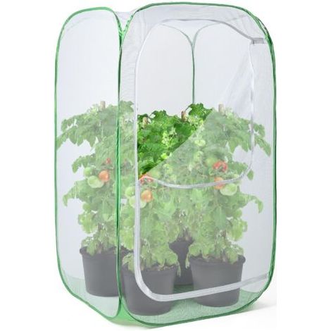 Enclos extérieur en maille de 91 cm, protection contre les parasites, les oiseaux et les nuisibles pour fruits, légumes, fleurs et herbes, cage escamotable 61 x 61 x 91 cm (1/5)