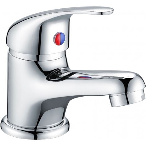 Signature Express Mono Cloakroom Basin Mixer Tap Single Handle with Waste - Chrome (1/2)