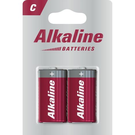 Alkaline Batteries C 2er Blister 1st price
