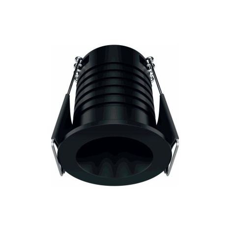 Nano Pulsar R Recessed - Faretto da incasso per interni 3.5W Fascio 30° Nero Opaco Punto luce piccolo 35mm 3000K - Beneito & Faure