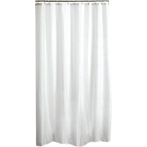 1 - Rideau De Douche - PEVA - Imperméable Et Uni Pour Salle De Bain - Blanc - 180x200cm