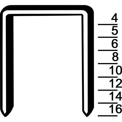 Prebena Klammern D 10mm verzinkt Polsterklammer 1GP-D16 Tjep PG-50 BeA 95 5M KL-10"-"EN13137 (1/3)
