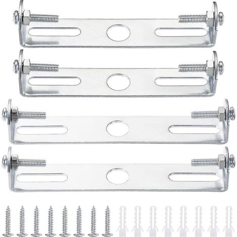 Lot de 4 plaques de fixation pour plafonnier, support de montage pour luminaire en deux tailles : 90 mm et 104 mm (1/5)