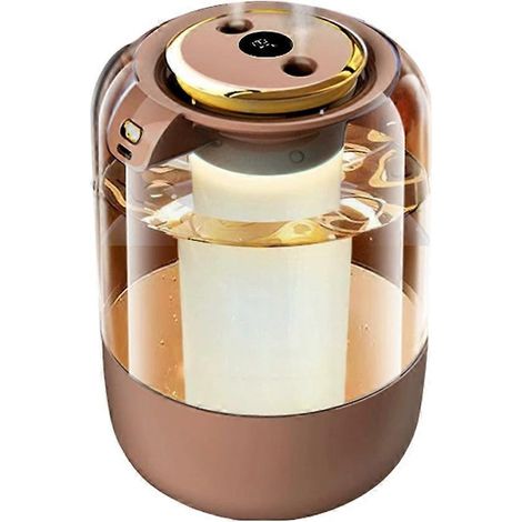 Humidificateur d'air 2L grande capacité pour la maison, humidificateur USB avec brumisateur et diffuseur d'arômes, télécommande et minuterie pour chambre à coucher A (1/5)