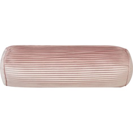 Throw Cushion JONQUIL Velvet 22 x 60 cm Pink Solid