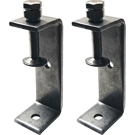 2 pièces Mini Serre-Joints en C Ouverture 100mm, Serre Joint en C Inoxydable Plage de Serrage 65-95 mm C Clamp Set, Pinces et Tendeurs pour Travail du Bois, Fabrication de Meubles, Bricolage (1/5)