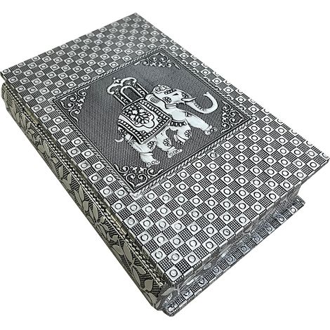 Signes Grimalt Cajas De Libro Decoracion  Caja Libro Elefante Elefante Cajas Y Joyeros Blanco 6x13x20cm 30668