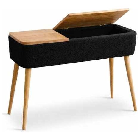 Holzsideboard "Sole" – 90 x 90 x 30 cm – Schwarz (1/3)