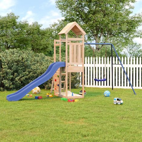 Aire de jeux d'extérieur,Maisonnette de jeu,Maison enfant bois de pin massif BDXN86481 (1/5)