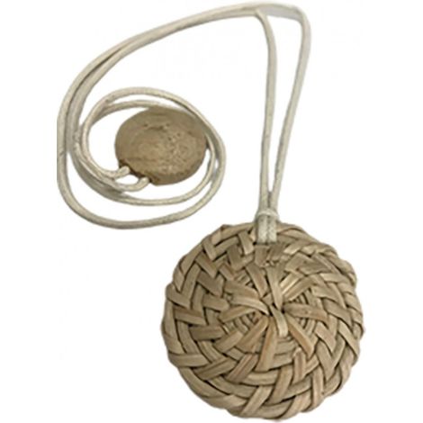 Secodir – Embrasse rideau magnétique 30 cm en bambou et bois – Coloris naturel – Installation sans perçage – Décoration intérieure tendance