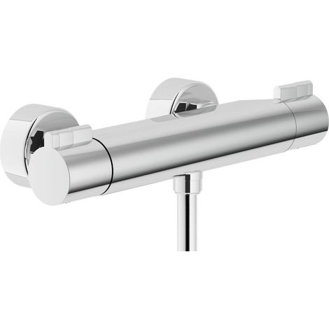 Nobili ABC series external thermostatic shower mixer AB87030CR  Chromé - Laiton