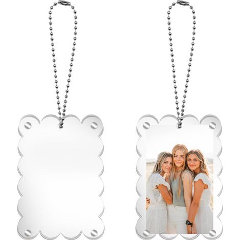 2er Set Auto Bilderrahmen zum Aufhängen, Acryl Fotohalter für Papa (1/5)