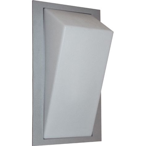 antuã wandleuchte ip65 1xe27 l.19xb.14xh.14xd.35cm metall+grauer kunststoff