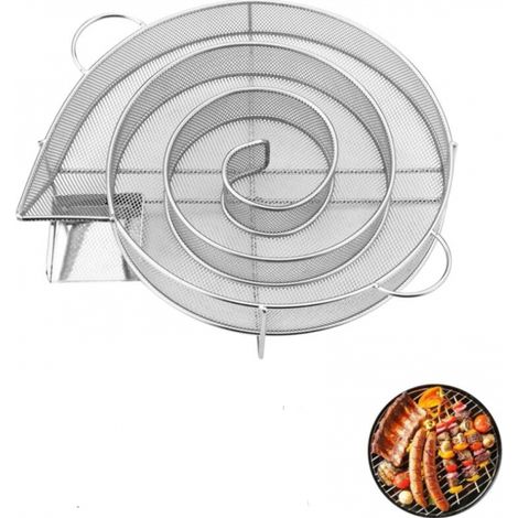 Générateur de fumée rond pour fumer la viande et le poisson, fumoir réutilisable pour barbecue, fumoir à bouilloire et four