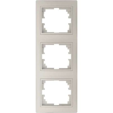 Cadre triple vertical interrupteur crème Kanlux 24827 (1/4)