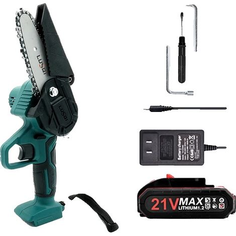 Sécateurs sans fil, double fonctionnalité, poignée ergonomique, 4Inch-1 Batterie (1/2)