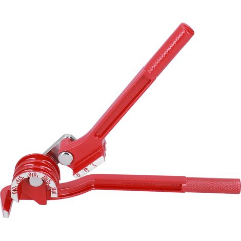 Lot plieuse manuelle métrique 0-180° pour tubes aluminium cuivre métal, 3 rainures, cintreuse professionnelle (1/5)