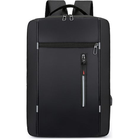 Sac à dos antivol pour ordinateur portable, compatible avec les ordinateurs portables jusqu'à 15,6 pouces environ. Équipé d'un port USB. (1/5)