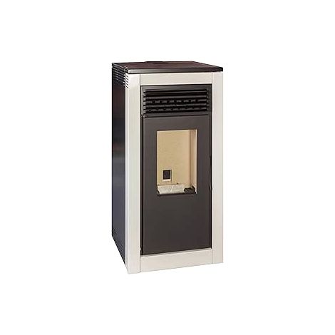 TJ - Estufa de Pellets Modelo Vera de 12 kW - Color Blanco (1/5)