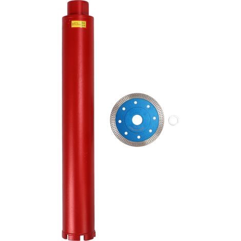 2.5 po trépan diamanté en acier allié, filetage 5/8-11, scie à trou pour béton, brique rouge, marbre et mur (1/5)