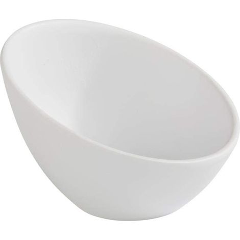 Bol Ø 10 cm hauteur 7 cm 0,08 litre mélamine blanc aspect pierre (1/3)