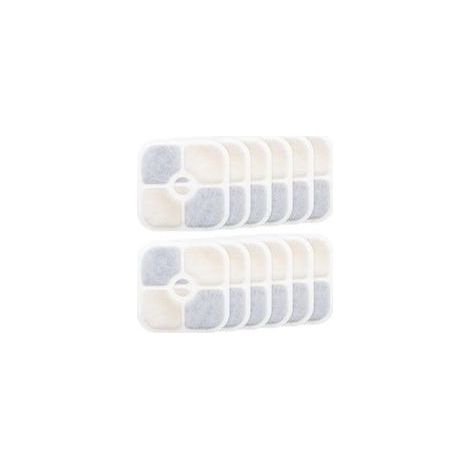 Filtres de fontaine à eau 12 pièces - pour Catit PIXI 43717 - Filtre à charbon actif - Haute qualité - Purifiant - Recharge - Filtres de fontaine pour animaux de compagnie - Rectangle - Fontaine pour (1/4)