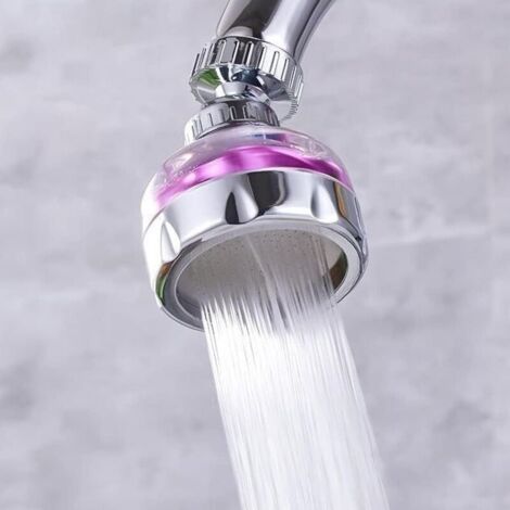 PA Küchenhahn-Umsteller-Verlängerung, Wasserhahn-Umsteller, Küchenspülen-Verlängerung, 360° schwenkbarer Auslauf, Spülbeckensieb, wassersparender Duschkopf für Küchenspüle (kurz) (1/4)