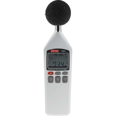 Sonomètre enregistreur RS PRO 130dB avec filtres A, C, Z ( Prix pour 1 ) (1/5)