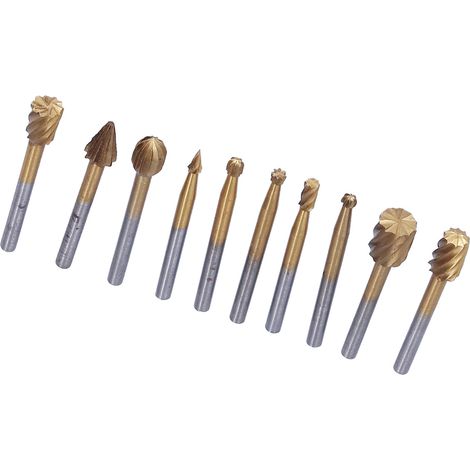 10-teiliges Nagel- und Schmuckfeilenset, 4 Nadelfeilen à 160 mm, komfortabler Griff, robuster gehärteter Stahl, präzises und langlebiges Werkzeug. (1/5)