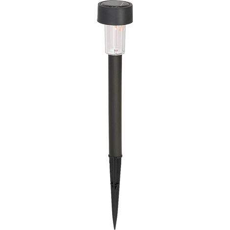 Lampada da esterno Solar 1 in plastica in plastica nera Ø4,5cm H: 30cm IP44 (1/4)