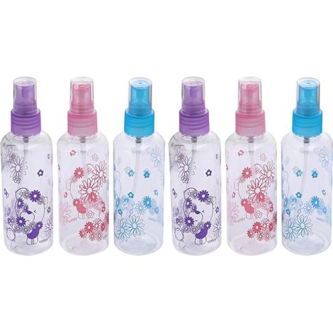 Botellas de plástico recargables con pulverizador de 100 ml (6 unidades) (1/5)