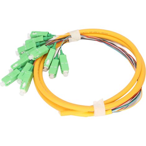 Pigtail Fibre Optique Monomode 1,5 mètre 12 Fibres Connexion Universelle Boîtier Jonction (1/5)