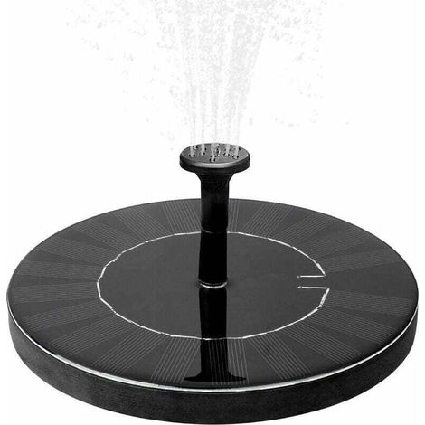 Solarbrunnen mit 1,5-W-Akku, Gartenbrunnen, Wasserbrunnen, Gartendekoration, Mini-Wasserpumpe, Solarpumpe mit Akku, Teichpumpe, modernes Gartenbrunnen-Set