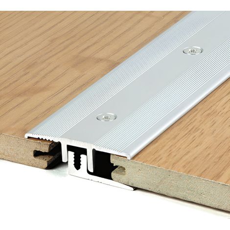 Barre de seuil symétrique réglable 7-15mm – Pour jonction parquet et revêtements jusqu'à 3mm – Chapeau à visser – Romus (1/2)