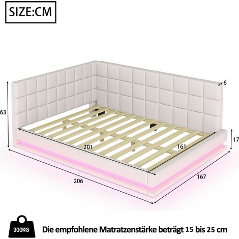 Modulares Sofa aus Stoff in Beige 206 x 167 x 63 cm HOMAIRE (1/5)
