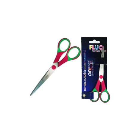 Forbici gommate da 17 cm, fluo 6'5 (1/3)