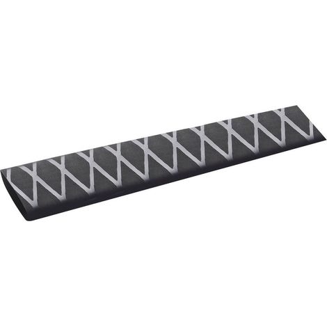 TRU COMPONENTS 1572155 Termoretraibile senza colla Nero 45 mm 22.50 mm Restringimento:2:1 1 m