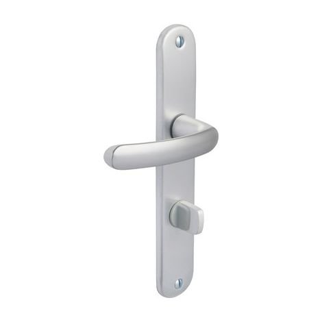 Poignée de porte intérieure - Budget - Vachette - Gris argent - Condamnation - 195 mm