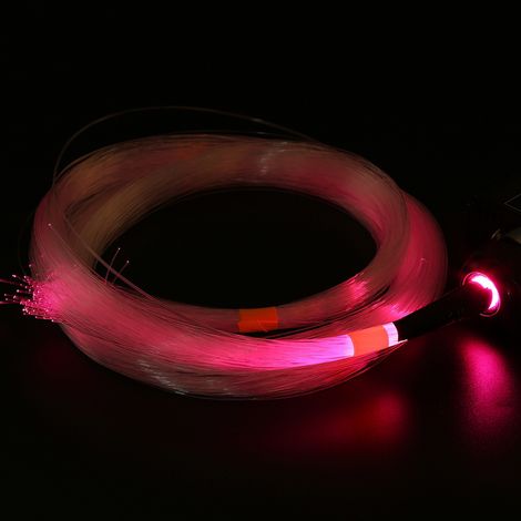 Kit de décoration de plafond LED RGBW 16 W à fibre optique avec câbles, télécommande et prise européenne. (1/5)