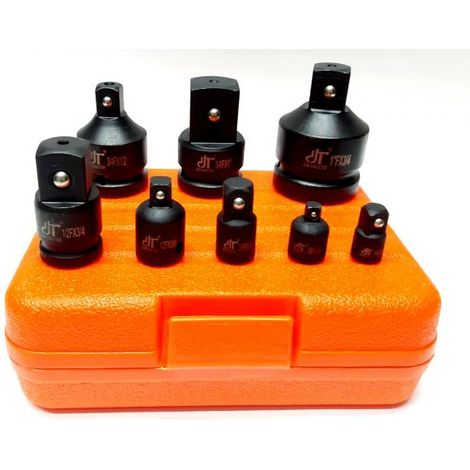 Adattatori Chiave a Cricchetto, 8 Pezzi Chiave a Bussola Set Adattatore, Riduttore da inserto per chiave (1/5)
