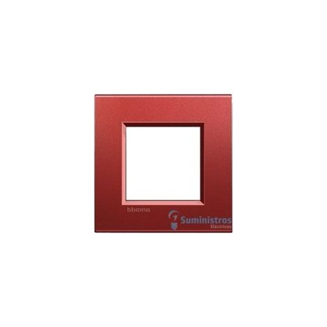 Placa cuadrada de 2 módulos Livinglight BTILNA4802RK