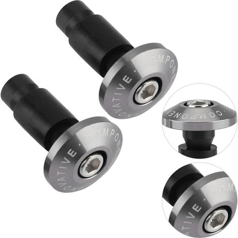 22 mm (7/8 Zoll) Motorradgriffe, Lenkerendkappen aus Titan für Offroad- und ATV-Rennen (1/5)