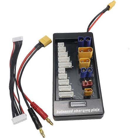 Carte de chargeur de batterie LiPo XT90/30 EC3 EC5 T XT60 6S avec connecteurs 2-6S pour Imax B6 B6AC IDST Q6 Lite (chargeur d'équilibrage étendu) (1/5)