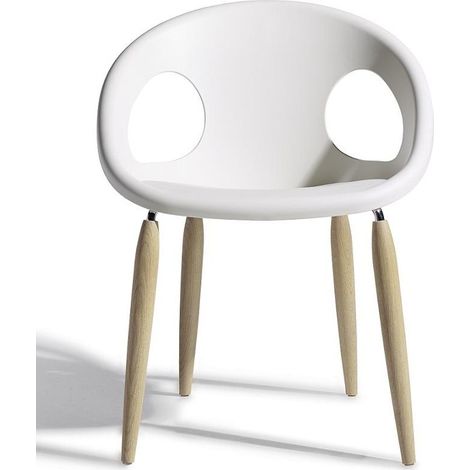 Chaise - pieds bois naturel - NATURAL DROP - vendu à l'unité - déco